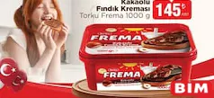 TORKU FREMA KAKAOLU FINDIK KREMASI 1 KG TORKU FREMA KAKAOLU FINDIK KREMASI 1 KG